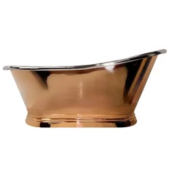 The Period Bathroom Company Trafalgar Copper 1700 X 787mm Slipper Roll Top Bath Tub (Nickel Inside) -Deals Accessory Ranges Store cops317 d1