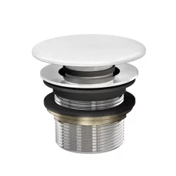 Crosswater Click Clack Unslotted Bath Waste For Stone Baths - Stone Gloss