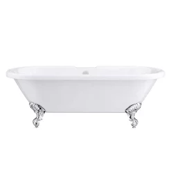 Victorian Plumbing Duke 1795 Traditional Roll Top Bath -Deals Accessory Ranges Store duketraditionalrolltopbath1795mmballclawfeetnd1
