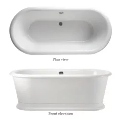 Urlington Bathroom Burlington London 1800 X 850mm Round Soaking Tub -Deals Accessory Ranges Store e18d1
