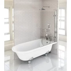 Urlington Bathroom Burlington Hampton RH 1500mm Showering Bath + Legs