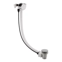 Hudson Reed Chrome Freeflow Bath Filler With Pop-up Waste + Overflow