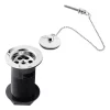 Hudson Reed Contract Basin Waste With Brass Plug & Ball Chain - Chrome -Deals Accessory Ranges Store e395 nl