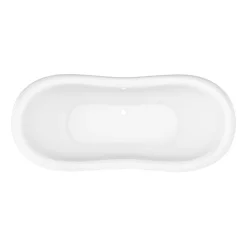 Victorian Plumbing Earl 1750 Double Ended Roll Top Slipper Bath + Brushed Brass Leg Set -Deals Accessory Ranges Store earl1750bb d3