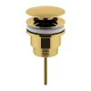 Hudson Reed Brushed Brass Universal Push Button Basin Waste