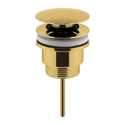 Hudson Reed Brushed Brass Universal Push Button Basin Waste