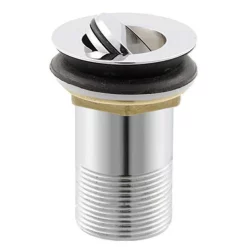 Nuie Unslotted Flip Top Basin Waste - Chrome