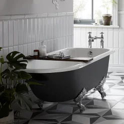 Heritage Bathroom Heritage Essex 2TH Roll Top Cast Iron Bath (1700x770mm) With Feet -Deals Accessory Ranges Store essex2thbath d3