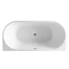 Victorian Plumbing Apollo 1500 X 750mm Small Back To Wall Modern Curved Bath -Deals Accessory Ranges Store gd8113150 detail2