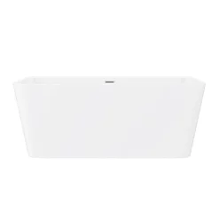 Victorian Plumbing Orion 1500 X 750mm Small Back To Wall Modern Square Bath -Deals Accessory Ranges Store gd8117150 n d1