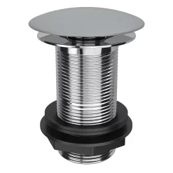 Arezzo Matt Grey Ceramic Unslotted Click Clack Basin Waste -Deals Accessory Ranges Store grycw02 lrg