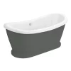 Chatsworth Dark Grey 1770 Double Ended Slipper Roll Top Bath -Deals Accessory Ranges Store gryfb29 detail1