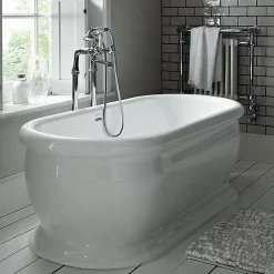 Heritage Bathroom Heritage New Victoria Double Ended Roll Top Bath (1745x790mm) -Deals Accessory Ranges Store heritagenewvictoriadoubleendedrolltopbathd1