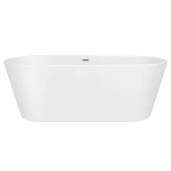 Klyn Bathroom Brooklyn 1700 X 800mm Double Ended Freestanding Bath Matt White -Deals Accessory Ranges Store lbt25mw d1
