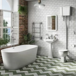Klyn Bathroom Brooklyn 1700 X 800mm Double Ended Freestanding Bath Matt White