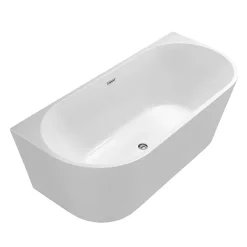 Victorian Plumbing Apollo Back To Wall Modern Curved Bath (1700 X 800mm) -Deals Accessory Ranges Store lbt40w n d