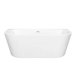 Victorian Plumbing Apollo Back To Wall Modern Curved Bath (1700 X 800mm) -Deals Accessory Ranges Store lbt40w n d2