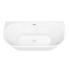 Victorian Plumbing Apollo Back To Wall Modern Curved Bath (1700 X 800mm)