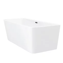 Victorian Plumbing Orion Back To Wall Modern Square Bath (1700 X 735mm) -Deals Accessory Ranges Store lbt41wnd3