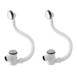 Trojan Twin Clicker Wastes With Integral Shallow Waste Traps