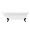 Victorian Plumbing Bromley 1780 Single Ended Roll Top Bath + Matt Black Leg Set -Deals Accessory Ranges Store mbbrom1780b detail4