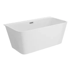 Victorian Plumbing Mileto Square Back To Wall Modern Bath (1500 X 760mm) -Deals Accessory Ranges Store mbtw15w detail03