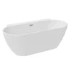 Victorian Plumbing Mileto 1700 X 800 Curved Back To Wall Modern Bath With Chrome Waste -Deals Accessory Ranges Store mfb61c d4