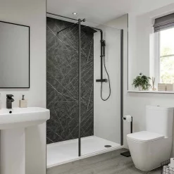 Multipanel Neutrals Collection Dove Grey Bathroom Wall Panel -Deals Accessory Ranges Store mn2001shr d2