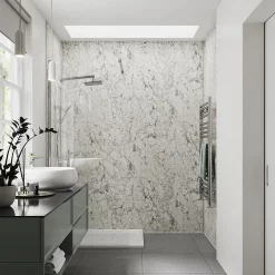 Showerwall Calacatta Marble Waterproof Decorative Wall Panel -Deals Accessory Ranges Store msswclmazzzz29000 l