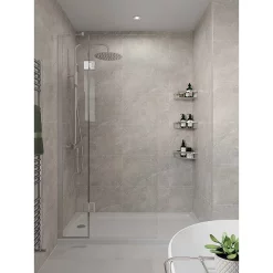 Multipanel Tile Effect Valmasino Marble H2400 X W598mm Bathroom Wall Panel - Hydrolock Tongue And Groove -Deals Accessory Ranges Store mt074st1001 d1