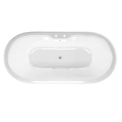 Clearwater Bath Clearwater Battello 1690 X 800mm ClearStone Gloss White Bath + Classic Chrome Feet -Deals Accessory Ranges Store n10l3c n detail1