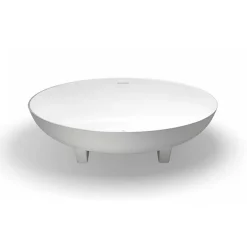 Clearwater Bath Clearwater - Lacrima Natural Stone Bath Hand Polished White - 1690 X 800mm