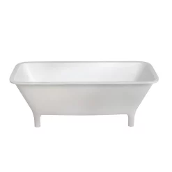 Clearwater Bath Clearwater - Lonio Natural Stone Bath Hand Polished White - 1700 X 750mm -Deals Accessory Ranges Store n19 detail1
