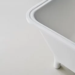 Clearwater Bath Clearwater - Lonio Natural Stone Bath Hand Polished White - 1700 X 750mm