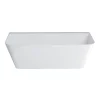 Clearwater Bath Clearwater Patinato Clear Stone Gloss White Back To Wall Bath - 1690 X 800