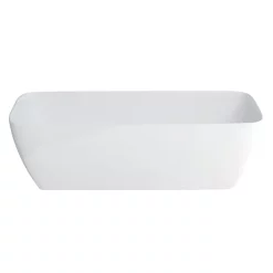 Clearwater Bath Clearwater Vicenza Natural Stone Hand Polished White Bath - 1800 X 800mm