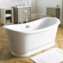 Old London Greenwich 1740 X 800mm Double Ended Slipper Freestanding Bath -Deals Accessory Ranges Store oldlondongreenwichdoubleendedslipperfreestandingbathwithskirtldb002l