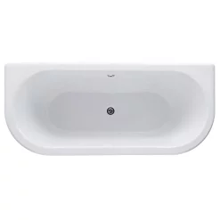 Old London Kenton 1690 X 745 'D' Shaped Back To Wall Bath + Chrome Leg Set -Deals Accessory Ranges Store oldlondonkenton1690x745backtowallbathwithchromelegsetdetail1
