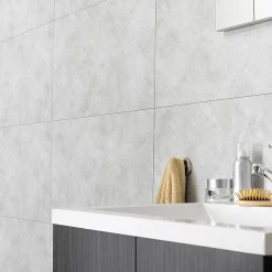Victorian Plumbing Orion Cloudy White Waterproof Wall Tile Shower Panels - 375 X 650mm -Deals Accessory Ranges Store orwt030 d1