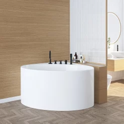 Victorian Plumbing Poco Corner Modern Freestanding Bath (1000 X 1000mm) -Deals Accessory Ranges Store pfb615c d1