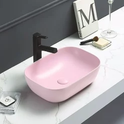 Arezzo Matt Pink Ceramic Unslotted Click Clack Basin Waste -Deals Accessory Ranges Store pnkcw02 d1