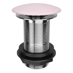 Arezzo Matt Pink Ceramic Unslotted Click Clack Basin Waste -Deals Accessory Ranges Store pnkcw02 n l