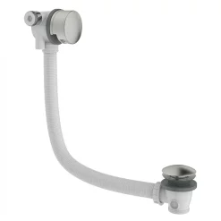 Crosswater MPRO Bath Filler With Click Clack Waste - Brushed Stainless Steel