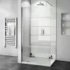 Victorian Plumbing Orion White Arctic Sparkle Shower Wall Panel - 2400 X 1000mm