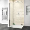 Victorian Plumbing Orion Travertine Marble Shower Wall Panel - 2400 X 1000mm
