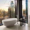 RAK Ceramic RAK Cloud Matt Cappuccino Freestanding Bath (1400 X 753mm)