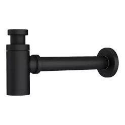 Arezzo Round Matt Black Modern Basin Bottle Trap -Deals Accessory Ranges Store rdbotblkl