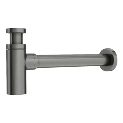 Arezzo Round Gunmetal Grey Modern Basin Bottle Trap