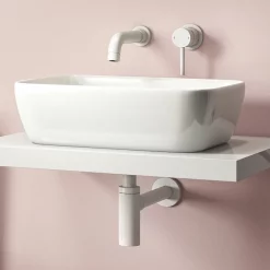 Arezzo Round Matt White Modern Basin Bottle Trap -Deals Accessory Ranges Store rdtrpwht d1