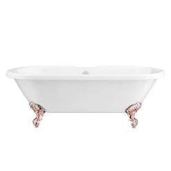 Victorian Plumbing Duke 1795 Traditional Roll Top Bath + Rose Gold Leg Set -Deals Accessory Ranges Store rgduke1795b d2